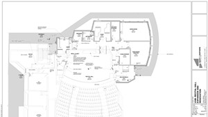 UVM Recital Hall, proposed second-floor plan