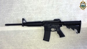 The Smith & Wesson M&P-15 rifle Louras used in a shootout with police