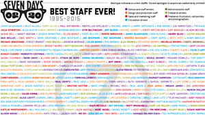 Seven Days Staffers 1995-2015