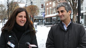 Kara Alnasrawi and Mayor Miro Weinberger