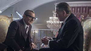 MOB RULE Pesci and De Niro return to their good fellowship in Scorsese’s crime epic about the rise and fall of a loyal enforcer.
