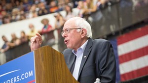 Bernie Sanders campaigning in Wisconsin