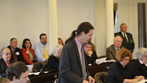 Sen. David Zuckerman speaks in the Vermont Senate last spring
