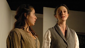 Esse Luna (left) as Claire and Anna May Sisk as Mary