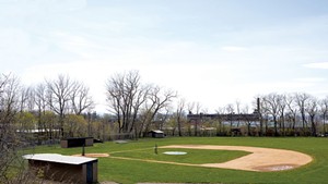 Baseball field at Calahan Park in Burlington