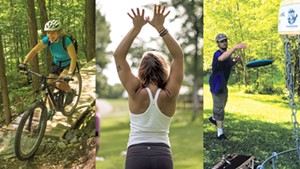 Outdoor Adventures: Mountain Biking, Disc Golf and Yoga by the Lake