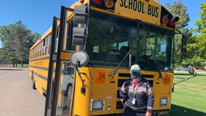 Lucy Cooney has been a bus driver at Shelburne Community School for over two decades