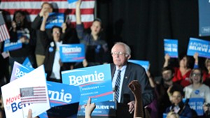 Sen. Bernie Sanders Sunday in Des Moines