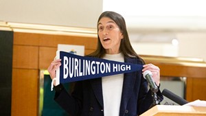 Burlington School Board chair Clare Wool