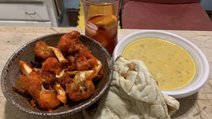 Indian-Nepali Kitchen's cauliflower 65 and dal soup