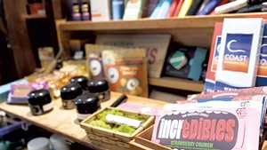 A display case at Canna Provisions