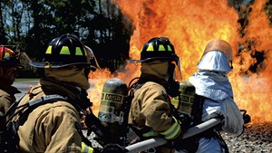 The Vermont Air National Guard took part in this U.S. National Guard firefighting training in Georgia in 2016