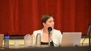 Councilor Perri Freeman (P-Central District) at Monday's meeting