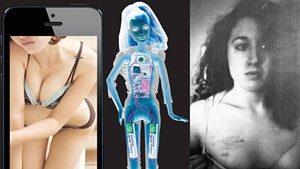 From (left to right) "Revenge Porn: Is Shaming Criminal?" 2015, "Bad Girl Barbie" 2010, "Justice for Cecily McMillan" 2014