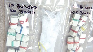 Bulk heroin known as "fingers" seized by Burlington police.