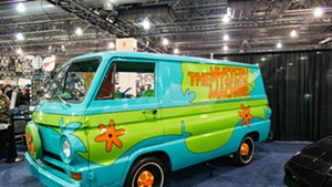 The Scooby-Doo crew's Mystery Machine