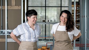 MK (left) and Stacey Daley of Boxcar Bakery
