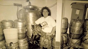 Ray McNeill early in his brewing career