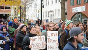 After Election, Burlington Rally-Goers Insist ‘Love Trumps Hate’