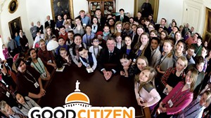 Good Citizen participants with Gov. Phil Scott at the Statehouse in 2019