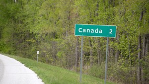 Approaching the U.S. Canadian Border on I-89