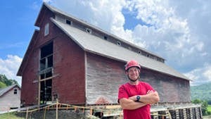 Eliot Lothrop is restoring the East Monitor Barn in Richmond