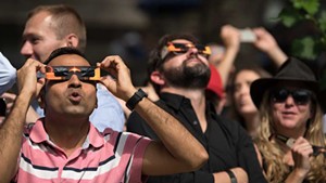 Viewers of the 2017 partial eclipse in New York's Bryant Park