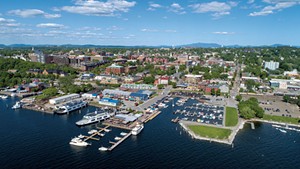 The Burlington waterfront