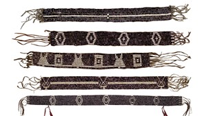 Wampum belts, Eastern Woodlands, 18th century. Gift of David Ross McCord.