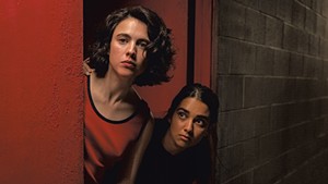 Margaret Qualley and Geraldine Viswanathan in Drive-Away Dolls