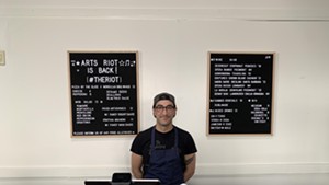 Chef-manager Matthew Wagner at ArtsRiot