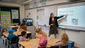 A class at Vergennes Union Elementary School