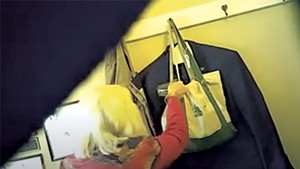 A still from the surveillance video