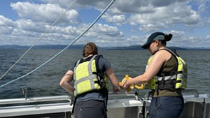 Researchers testing water clarity