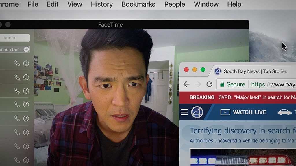 SCREEN CRIME Cho plays a dad who goes online to find his missing daughter in Chaganty’s cleverly formatted thriller.