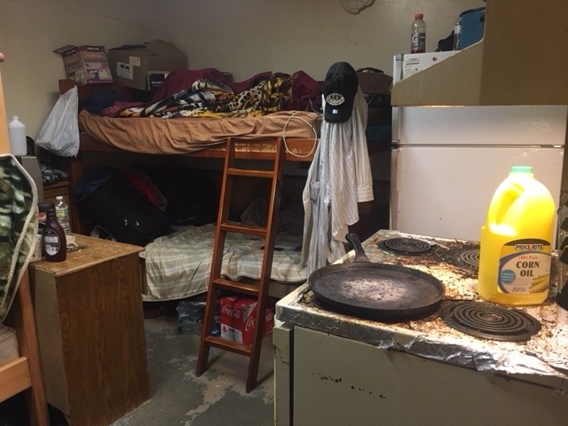 Three farmworkers shared this room, according to Migrant Justice. - COURTESY OF MIGRANT JUSTICE
