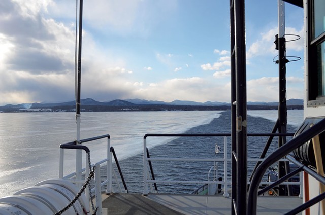 A Lake Champlain ferry ride in winter - FILE ©️ SEVEN DAYS