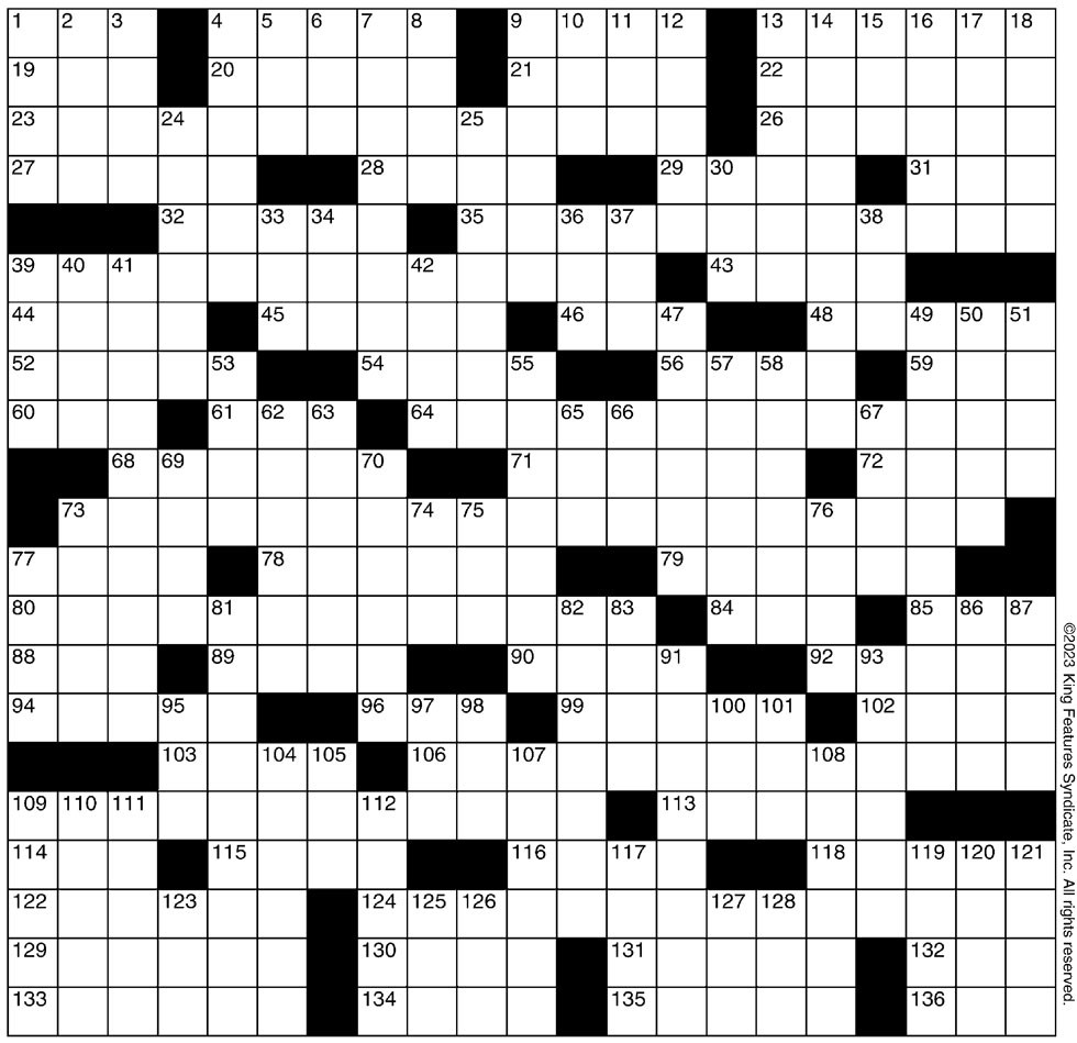 Crossword Nine Fleet (7/12/23) Crossword Seven Days Vermont s