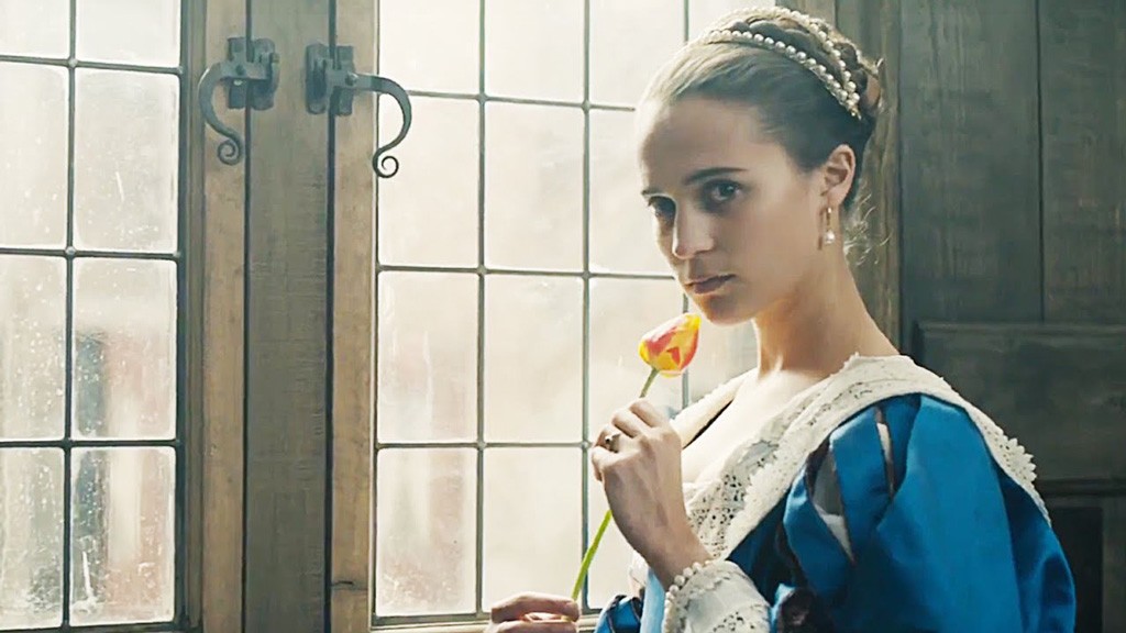 FLOWER POWER Vikander plays an unhappy wife in Chadwick’s uneven historical drama about a time when tulip bulbs fetched a fortune.