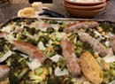 Home on the Range: Sheet-Pan-Roasted Sausages, Broccoli and Chickpeas with Lemon and Parmesan