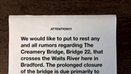 Officials: Bigfoot Not to Blame for Bradford Bridge Project Delay