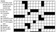 Crossword: "Slippery Stuff" (4/15/20)
