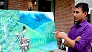 Bhutanese-Vermont Artist Paints Life as Refugee