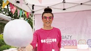 Crazy Cotton Candy Lady Spins Sweet Success