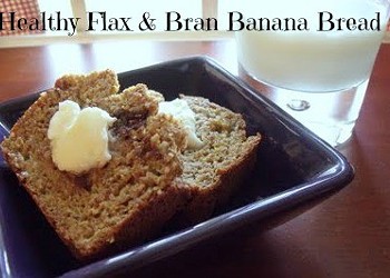 Healthy Flax and Bran Banana Bread