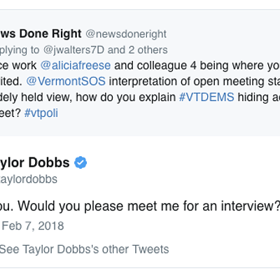 News Done Right Interview Requests Via Twitter