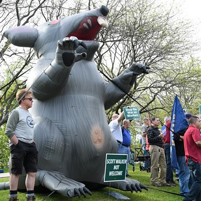 Scenes from the Scott Walker Protest