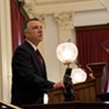 Gov. Phil Scott delivering his 2020 budget address on Tuesday at the Vermont Statehouse