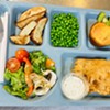 A school lunch at Lamoille North Modified Unified Union School District