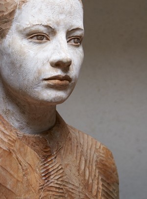 COURTESY OF FLEMING MUSEUM - "Julia II" (detail) by Bruno Walpoth